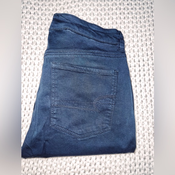 AE Blue Hi-Rise Jeggings - Picture 1 of 4